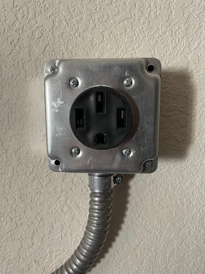 NEMA 14-50 outlet installed for Smart Home Electrical in Cortez