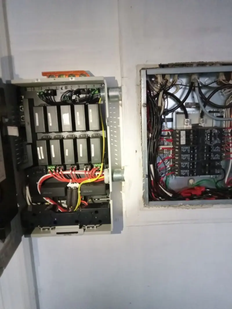 Electrical panel upgrade completed for Security Camera Wiring in Cortez
